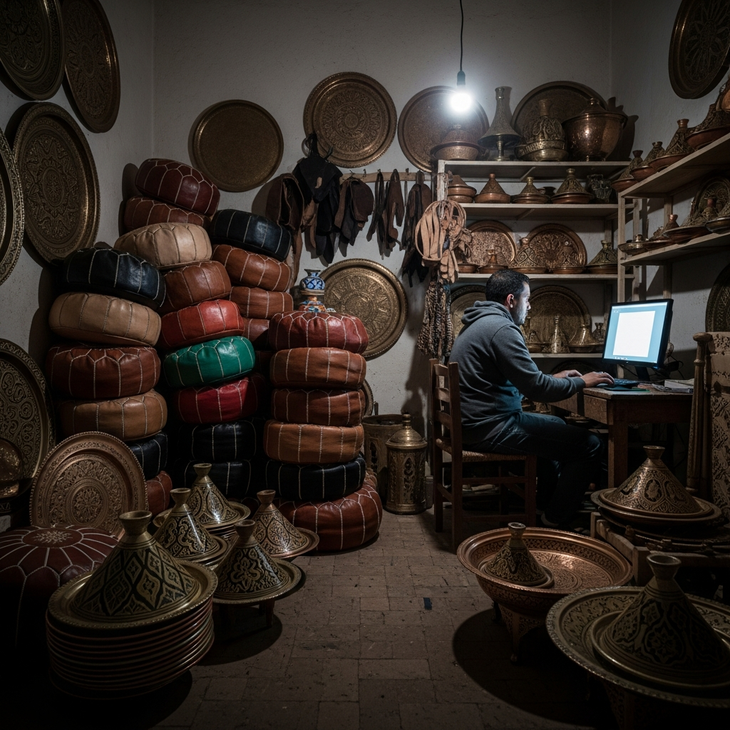 Artisan frustré par le manque de visibilité en ligne