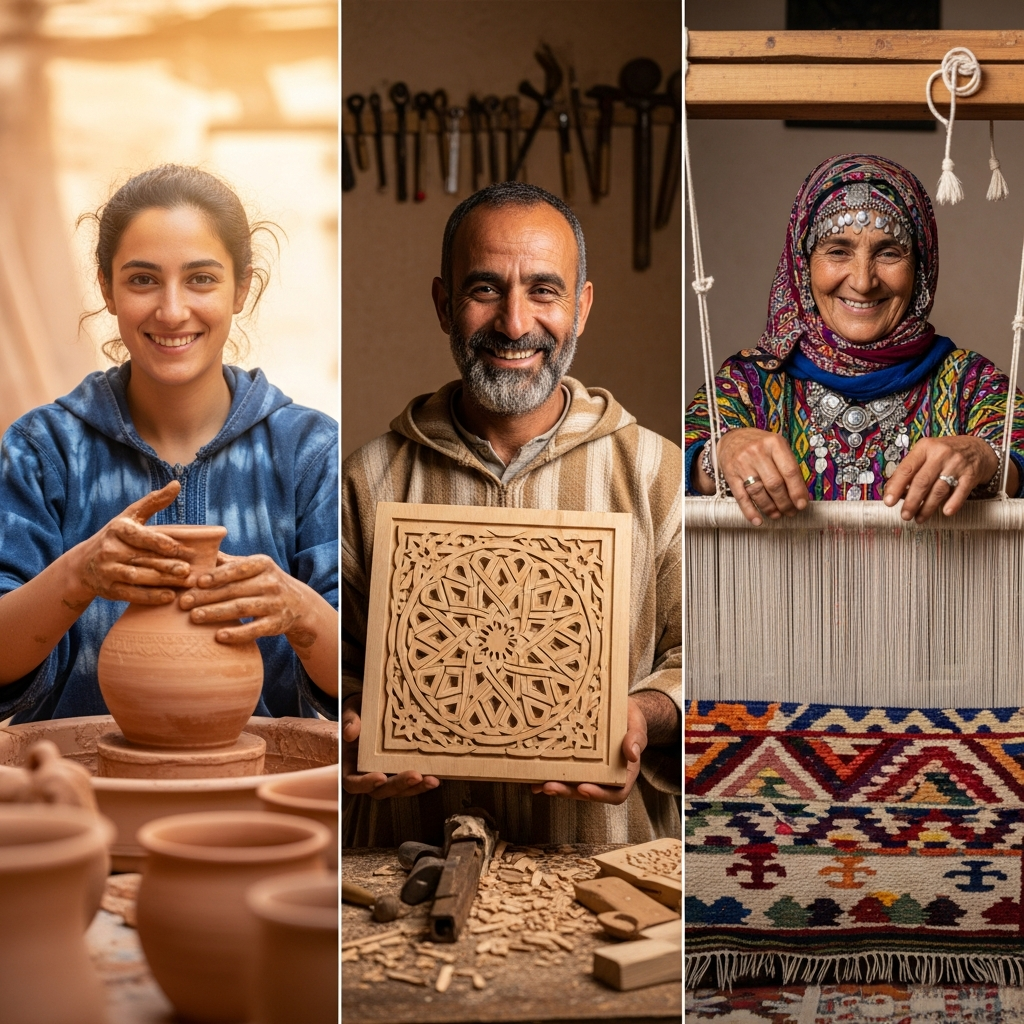 Témoignages de réussite d'artisans marocains partenaires de OUFRID