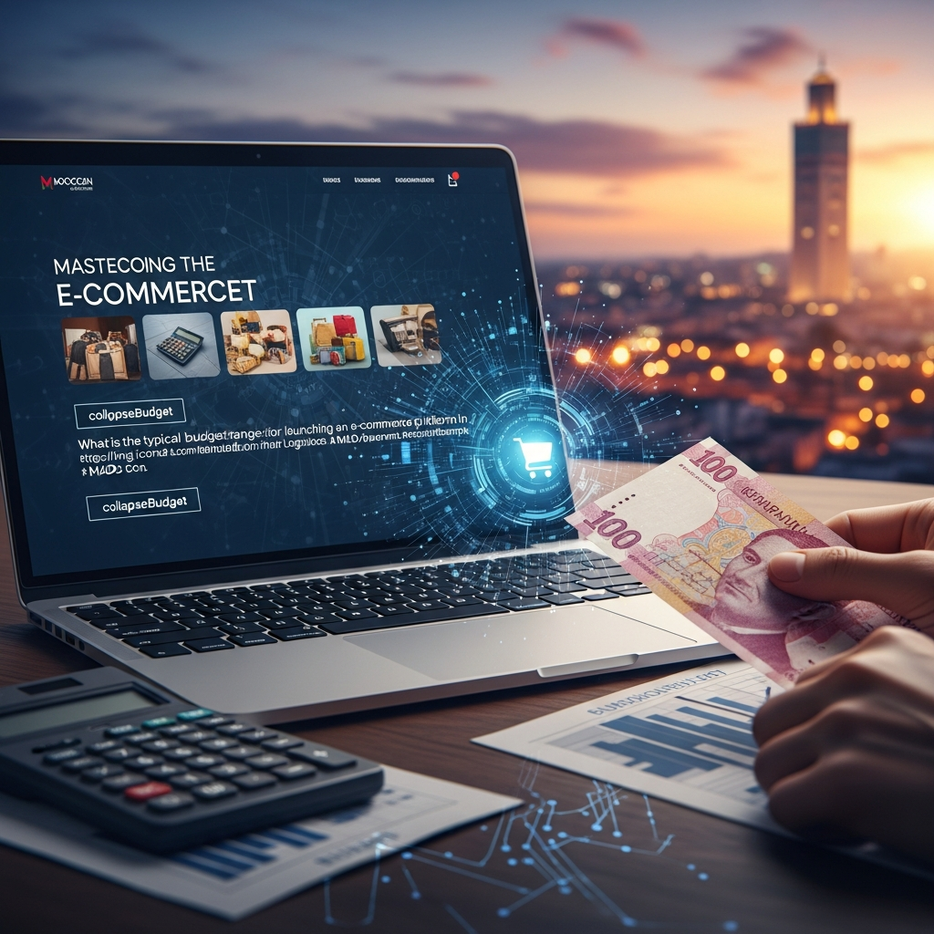 Analyse de données e-commerce sur un tableau de bord high-tech au Maroc
