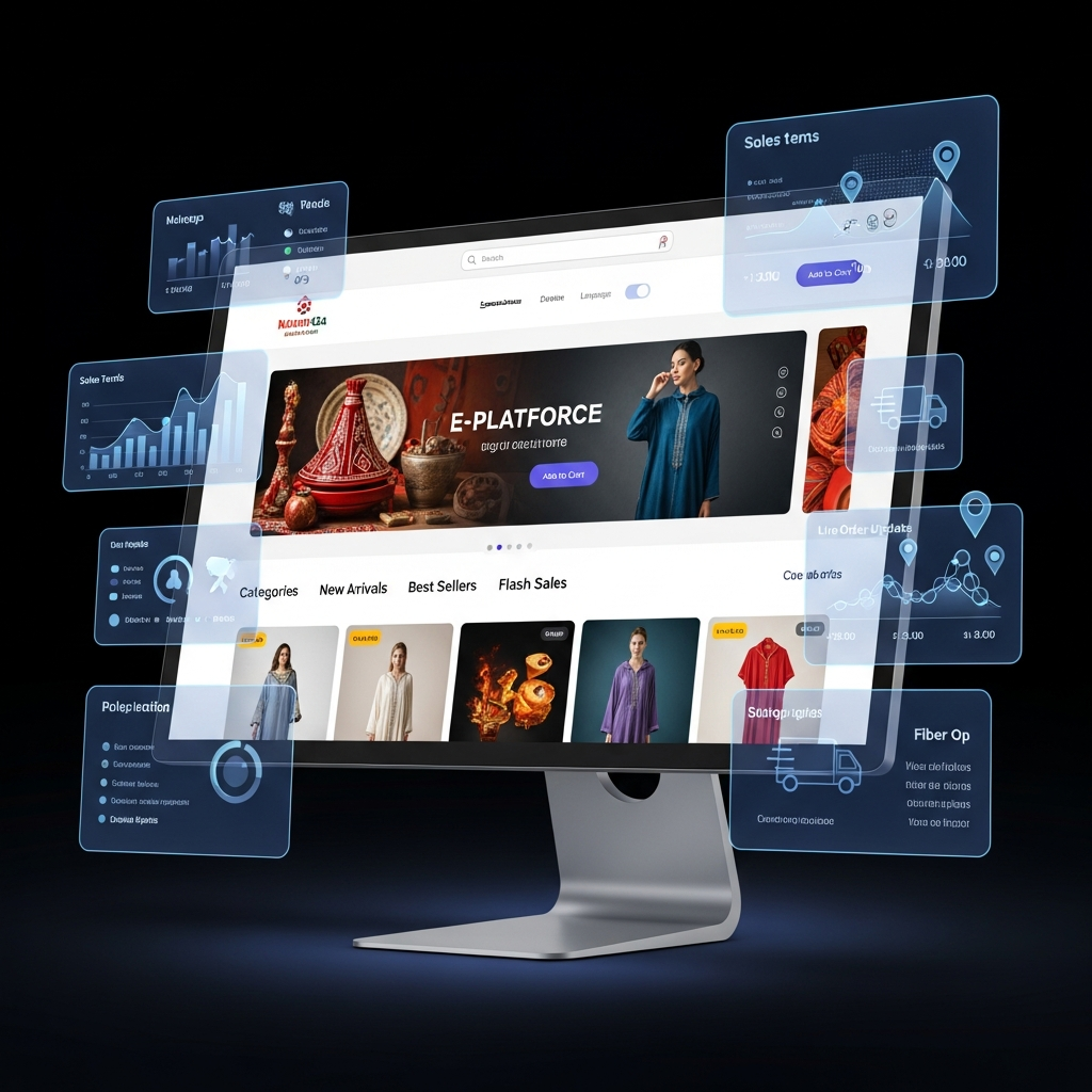 processus de création de site e-commerce au Maroc