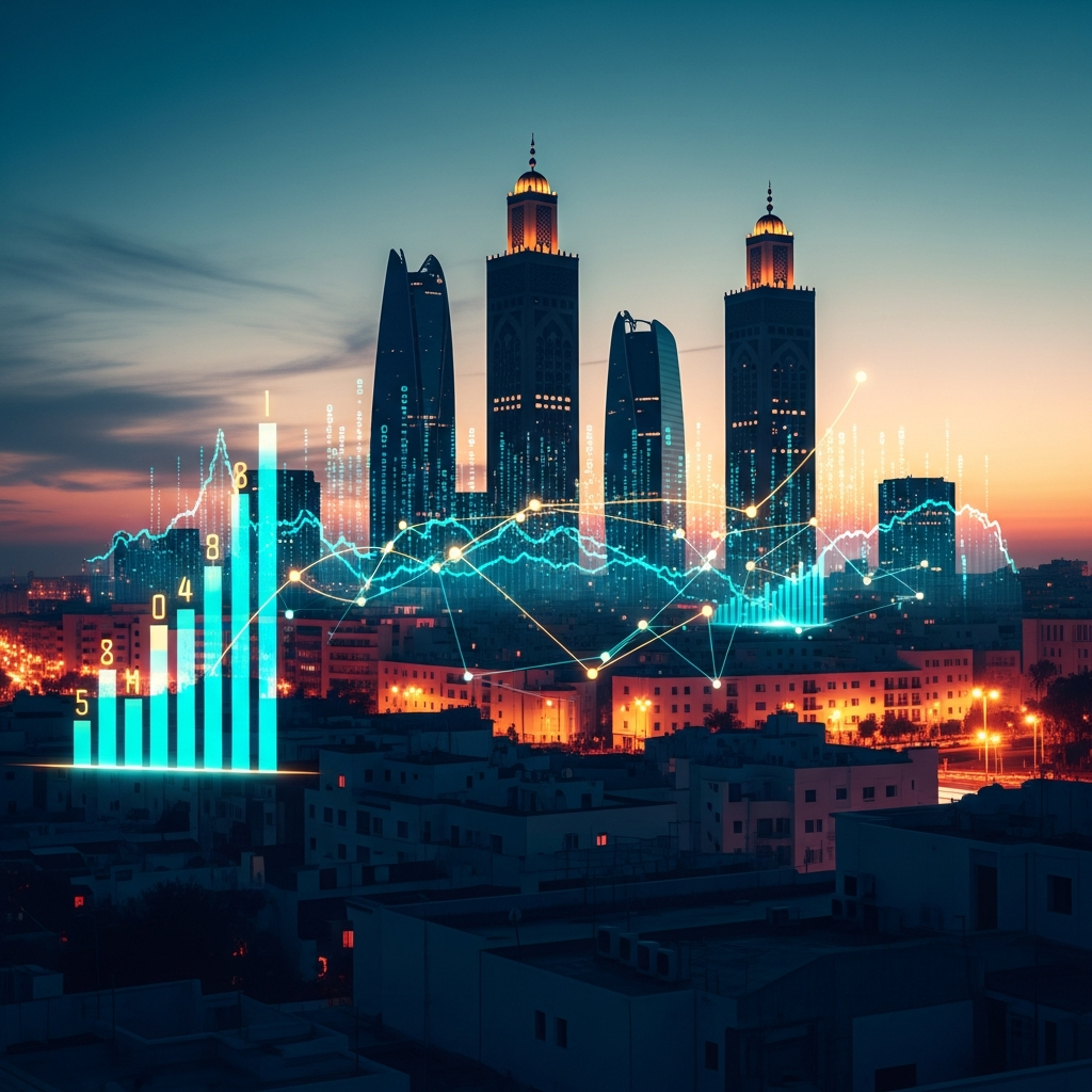 Arrière-plan de marketing digital stratégique