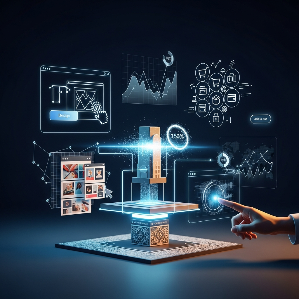 hero illustration: e-commerce optimization in Morocco