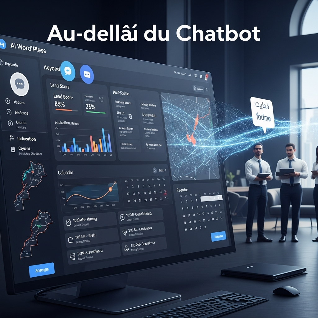 Au-delà du Chatbot : Le Plugin WordPress IA qui Qualifie vos Leads et Remplit l&rsquo;Agenda de vos Commerciaux au Maroc