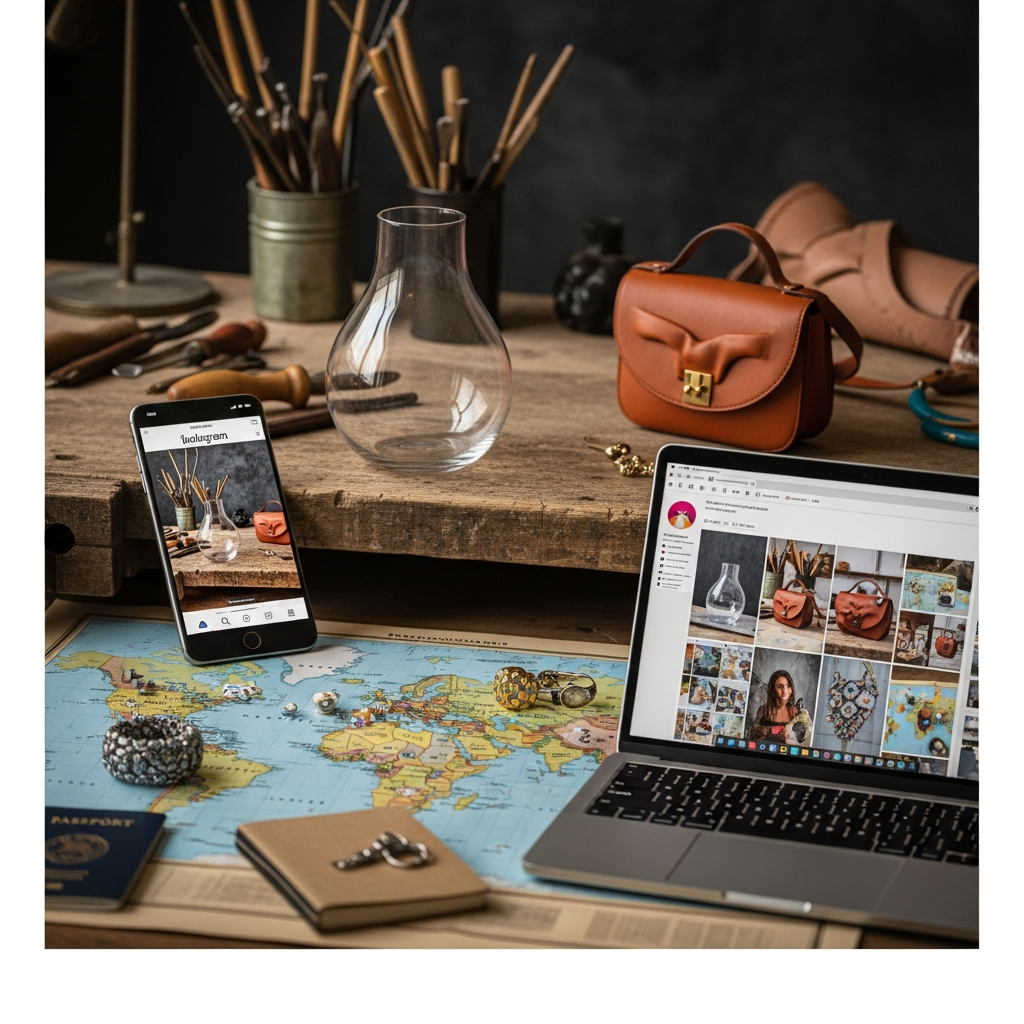 7 Stratégies Marketing pour Vendre votre Artisanat de Luxe à l&rsquo;International via Instagram & Pinterest